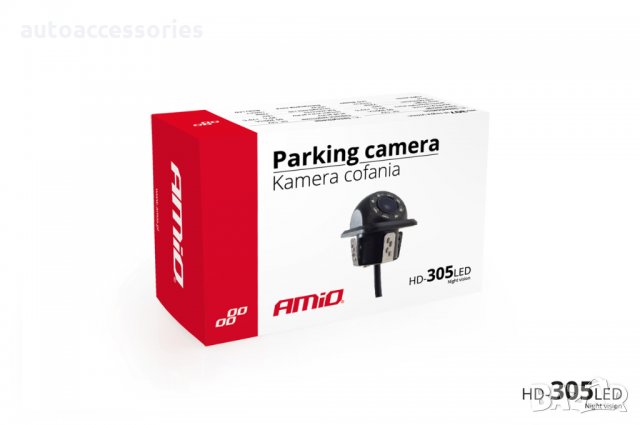 3000051668 Камера за подпомагане паркирането AMIO,HD-305, LED "Night Vision" ,18 mm, снимка 5 - Аксесоари и консумативи - 29728324