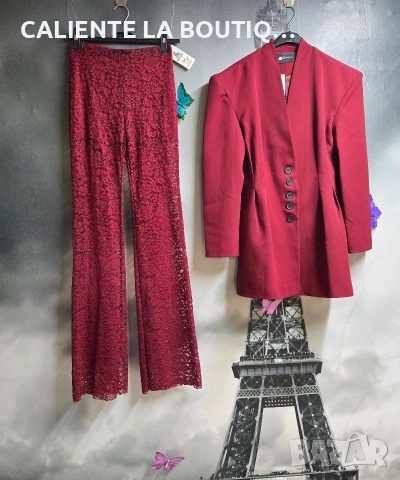 Дамско сако с панталон, снимка 2 - Костюми - 54270595