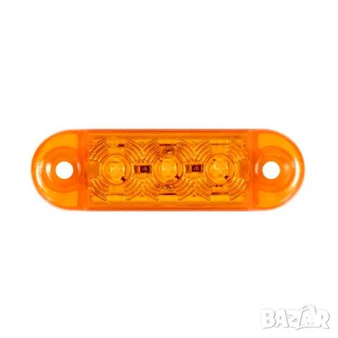 LED габарит 3 LED 63 mm 12-24V с жълта светлина
