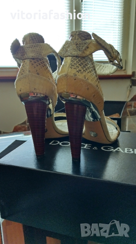 Dolce & Gabbana оригинални дамски сандали, снимка 8 - Дамски обувки на ток - 44695071