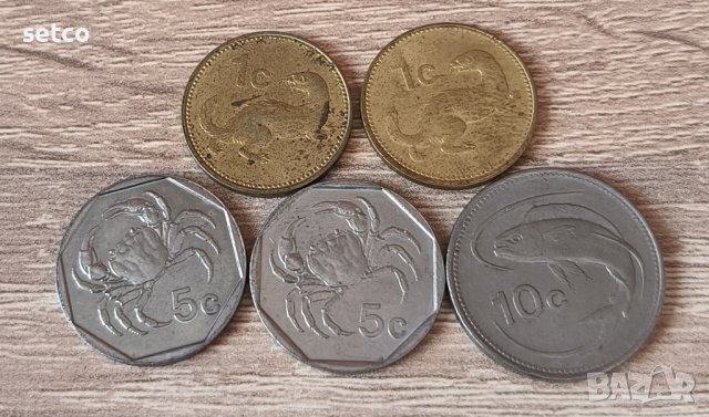 Лот 5 броя монети Малта  с254