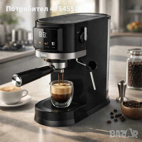 Еспресо машина Oliver Voltz OV51171O, 1575 W, 20 бара, Крема диск, LED дисплей, снимка 2 - Кафемашини - 54035833