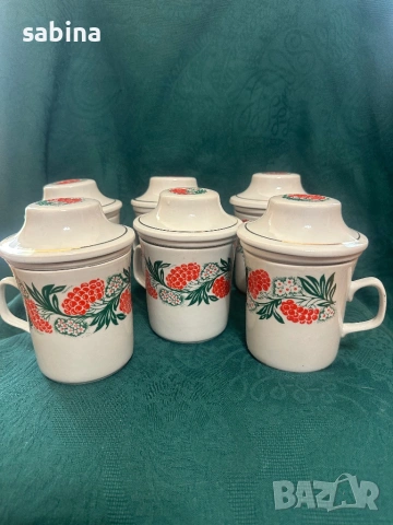 Големи съветски чаши-мъг за чай, Полонное, СССР, снимка 9 - Чаши - 53125184