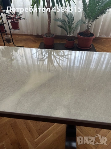 Холова маса с мраморен плот, снимка 4 - Маси - 53888251