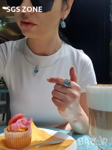 СУПЕР ПРЪСТЕН СРЕБРО 925 с TOPAZ SWISS , снимка 7 - Пръстени - 51218956