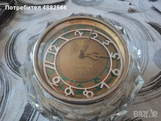 Рядък руски часовник Кристал, снимка 2 - Антикварни и старинни предмети - 56060182