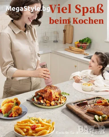 Комплект електрически мелнички за сол и пипер TOMEEM (2 броя), снимка 6 - Аксесоари за кухня - 55959174
