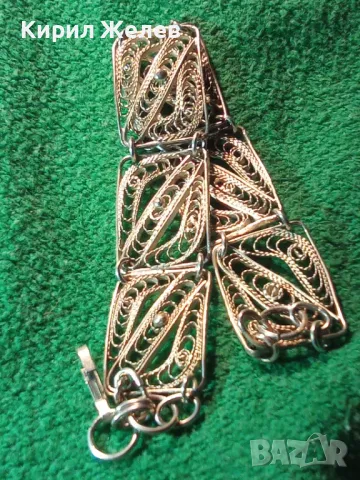 СТАРИННА ПРЕКРАСНА ФИЛИГРАННА СРЕБЪРНА ГРИВНА СРЕБРО ВИСОКА ПРОБА РЪЧНА МАЙСТОРСКА ФИНА РАБОТА 47954, снимка 15 - Антикварни и старинни предмети - 48476776