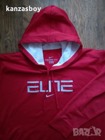  NIKE ELITE PERFORMANCE HOODY - страхотно мъжко горнище 3ХЛ, снимка 3 - Спортни дрехи, екипи - 35469118