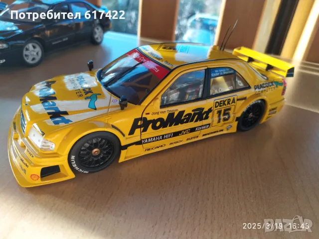 1:18 Метални Модели на MERCEDES C-Klass DTM Team AMG - UT models, снимка 10 - Колекции - 50210342