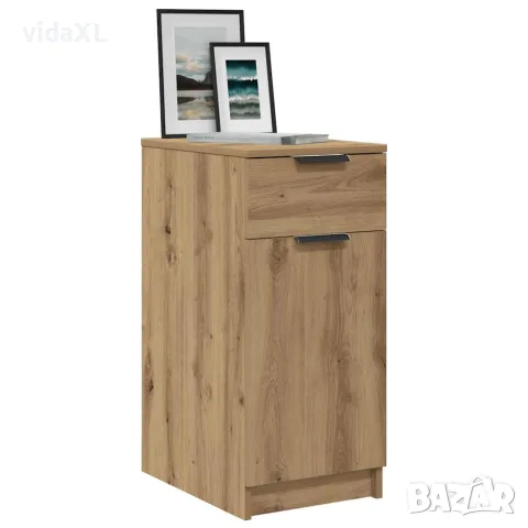 vidaXL Шкаф за бюро, дъб артизан, 33x50x75 см, инженерна дървесина, снимка 2 - Шкафове - 56148328