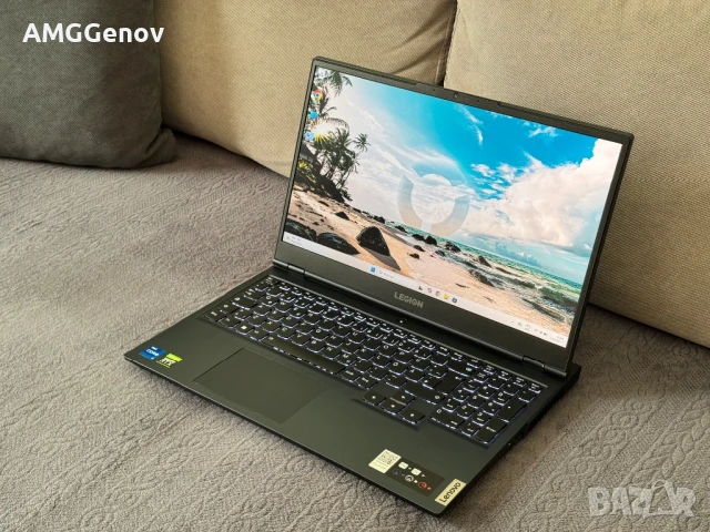 15.6’FHD IPS 165Hz/i7-11800H/RTX 3060 6GB/Lenovo Legion/16GB/512GB SSD, снимка 1