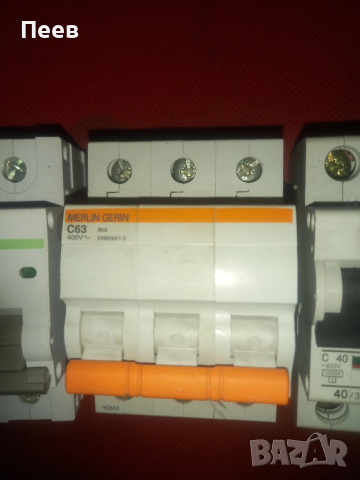 автоматичен трифазен предпазител бушон 80А / 63А / 40 / , снимка 4 - Електродвигатели - 54106833