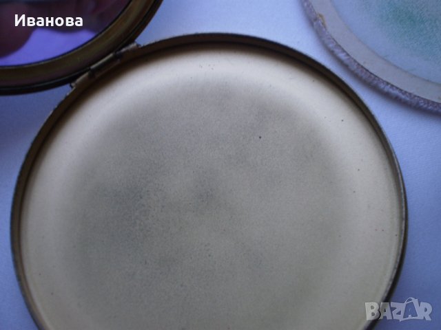 Две уникални позлатени пудриери-руска и френска , снимка 4 - Други ценни предмети - 29553623