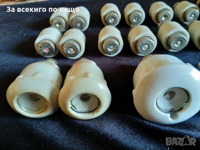 Бушони,  порцеланови гнезда и бушон с прекъсвач, снимка 2 - Друга електроника - 29951013