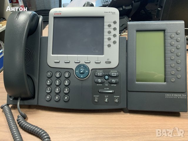 Cisco IP телефон 7975G с екстеншън модул