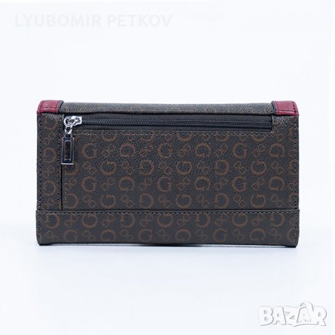 Guess Оригинален Кафяв Кожен Дамски Портмоне Портфейл, снимка 2 - Портфейли, портмонета - 32196694