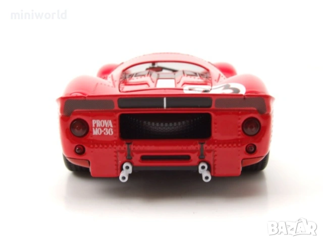 Ferrari 330 P4 n.23 Sieger Daytona 1967 Bandini Amon - мащаб 1:24 на bBurago моделът е нов в кутия, снимка 7 - Колекции - 54331315