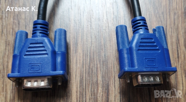 Кабел: VGA -> VGA (мъжко-мъжко), 1.8m - нов, снимка 3 - Други - 52234375