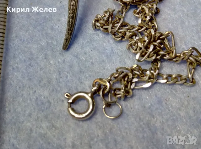 СКЪПОЦЕНЕН СРЕБЪРЕН КРЪСТ РОДИРАНО СРЕБРО 925 с БЛЕСТЯЩИ ЦИРКОНИ и СРЕБЪРНА ВЕРИЖКА СРЕБРО 925 30605, снимка 11 - Колиета, медальони, синджири - 49328829