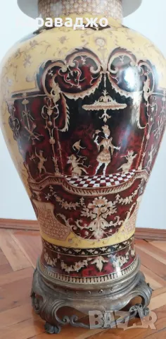 Огромна Ваза с капак, снимка 3 - Вази - 47501190