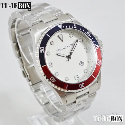 Michael Kors MK7056 Pepsi Bezel Classic. Нов мъжки часовник, снимка 2 - Мъжки - 38750023