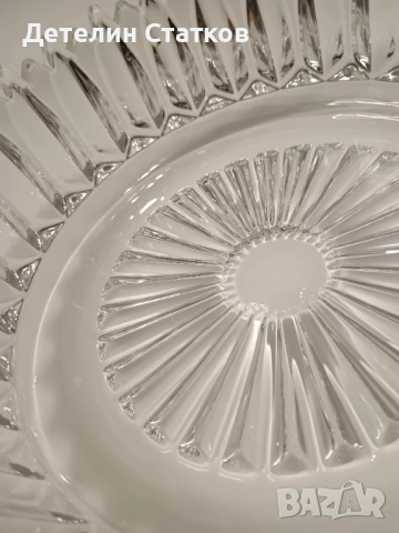 Винтидж тежка стъклена купа , снимка 5 - Декорация за дома - 52422312