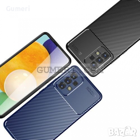 Samsung Galaxy A53 5G Силиконов Гръб Със Защита За Задната Камера - Карбон, снимка 7 - Калъфи, кейсове - 36540678