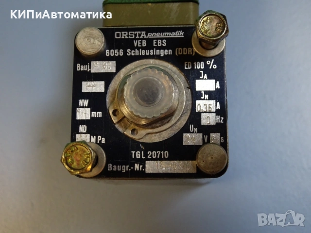 Електромагнитна бобина ORSTA VEB EBS 6058 solenoid valve TGL20710, снимка 4 - Резервни части за машини - 54344455