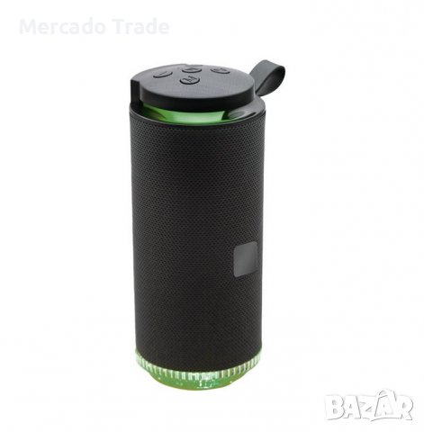 Тонколонка Mercado Trade, Bluetooth, LED светлини, Черен