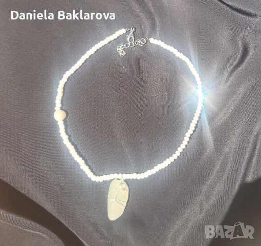 Колиета и гривни от естествени камъни, кристали, перли и стомана, снимка 9 - Колиета, медальони, синджири - 52033967