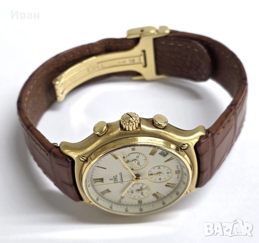 Златен часовник EBEL Chronograph 18к, снимка 5 - Луксозни - 53956601