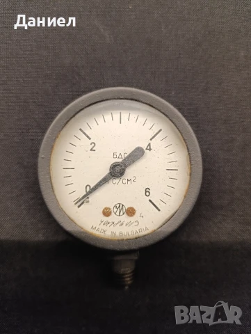 БДС български манометър, снимка 2 - Антикварни и старинни предмети - 51303636