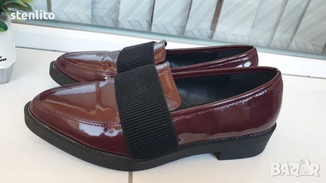 Елегантни лачени обувки бордо. Размер 35, снимка 6 - Дамски елегантни обувки - 47736237