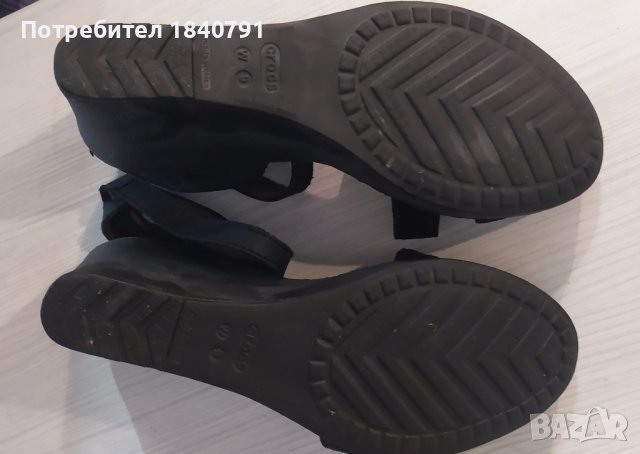 CROCS дамски сандали – черни, №40, снимка 5 - Сандали - 40642481