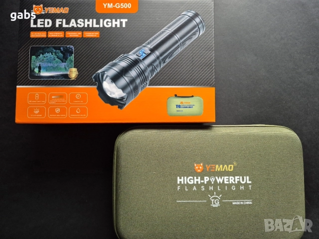 Супер мощен LED лазерен фенер YM-G500 и YM-G600/3200м/4000lm, снимка 18 - Къмпинг осветление - 51545223