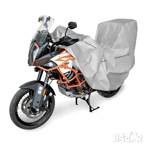 Сиво покривало Kegel Basic Adventure тип кутия за мотор, снимка 3 - Аксесоари и консумативи - 55866175
