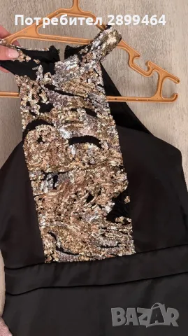 Дамска секси рокля с пайети, снимка 2 - Рокли - 50044840