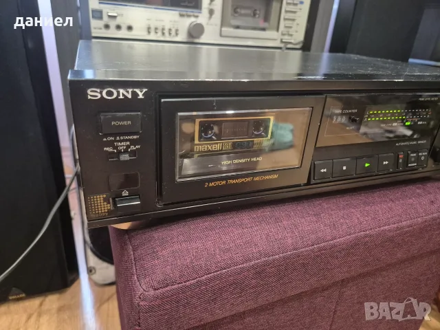 Японски касетен дек SONY TC-K420 от 1990 г. без липси и счупвания + подарък, снимка 2 - Декове - 56105862