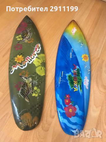 Комплект дървени сувенири от Майорка за стена, снимка 3 - Други - 36853590