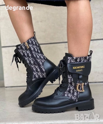 Дамскки боти Dior естественна кожа 