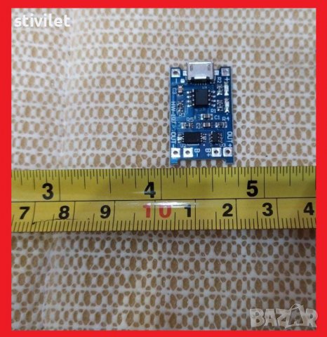 Контролер Литиева батерия Модул зареждане Платка за 5V 1A 18650 TP4056 micro USB +Кутия за  батерии , снимка 7 - Друга електроника - 39460955