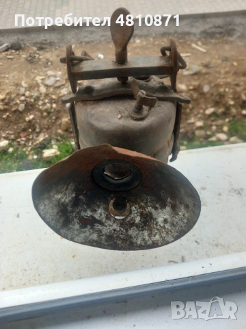 Стара карбидна миньорска лампа , снимка 3 - Антикварни и старинни предмети - 54343909