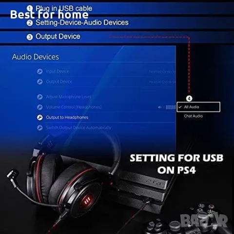 Геймърски слушалки EKSA E900 Pro USB за компютър, 7.1 съраунд звук, 50 мм драйвер, снимка 9 - Слушалки за компютър - 55931508