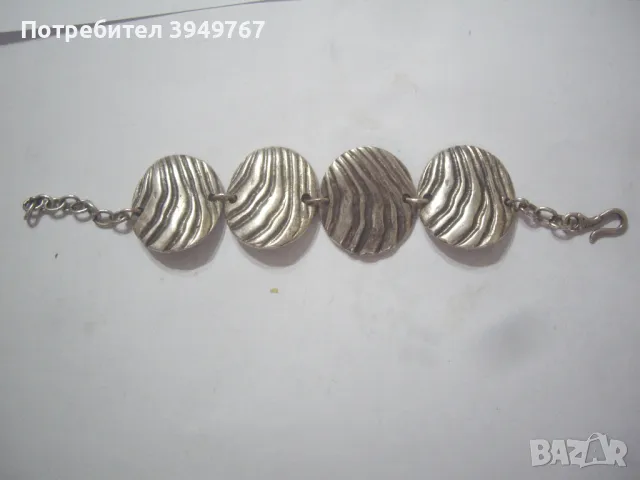 Стара сребърна гривна., снимка 3 - Гривни - 49623179