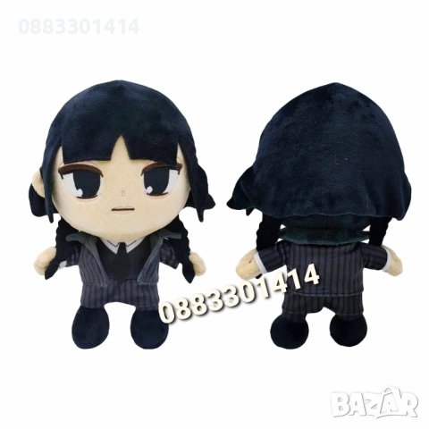 Уенсдей Адамс Плюшена Wednesday Adams , снимка 7 - Плюшени играчки - 40732271