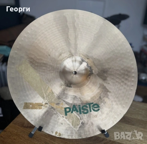 Чинели Paiste 505 Crash 16", HiHat 14", Ride 20", снимка 10 - Ударни инструменти - 53269409