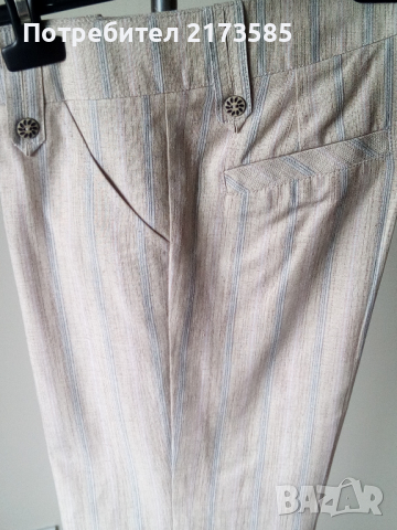 Дамски ленен панталон, снимка 5 - Панталони - 44759428