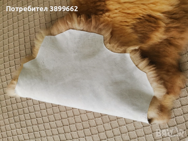 Килим от естествена овча кожа, снимка 4 - Килими - 51891179
