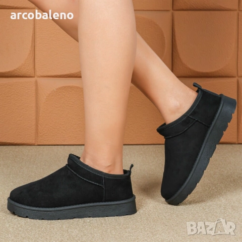 Дамски зимни боти до глезена, 4цвята , снимка 15 - Дамски боти - 52005156